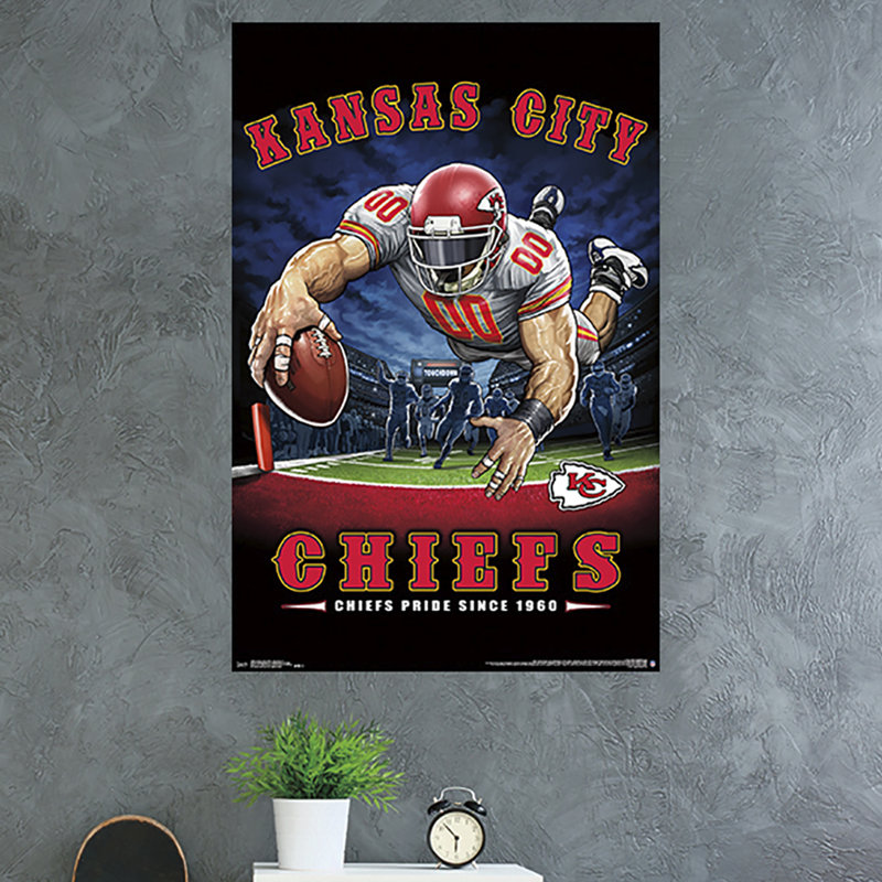 « kansas city chiefs », impression sur papier de la zone de bout