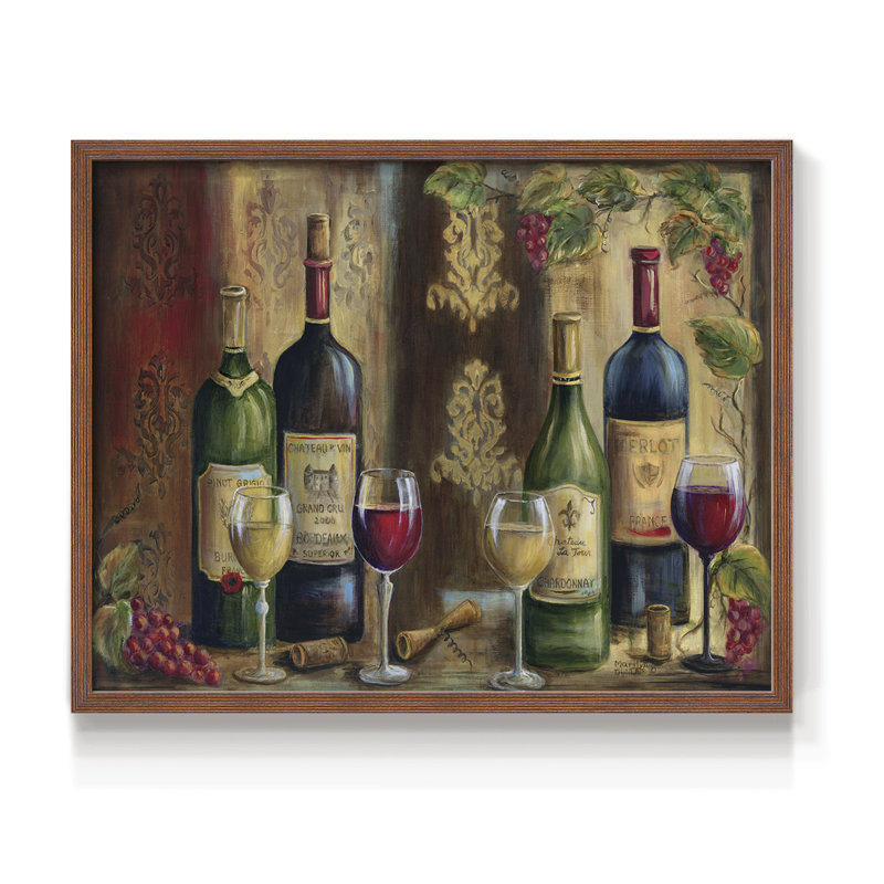 Variété rétro - reproduction encadrée, H 11 po x l 14 po, Noyer