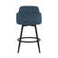 Tabouret de bar et tabouret de comptoir pivotant rembourré de 66 cm de hauteur avec accoudoirs incurvés et structure en métal (ensemble de 2)-1696372452-1696372455
