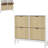Narrow Wooden Shoe Cabinet with 4 Flip Drawers, Adjustable Shelves, Hidden Shoe Storage for Entryway or Hallway, Modern Farmhouse Organizer-1394028219
