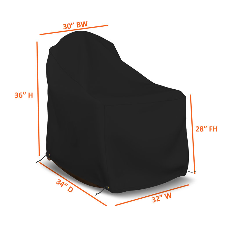 High Density Heavy Duty Adirondack Patio Chair Covers, Waterproof Patio Chair Covers, 36" H x 32" W x 34" D