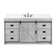 Jillian 60'' Single Bathroom Vanity with Engineered Stone Top