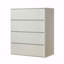 Commode contemporaine en bois à quatre tiroirs en blanc-442647242