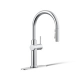 Kohler Crue Single Handle Pull Down Kitchen Faucet with Three-Function Pull Down Sprayer