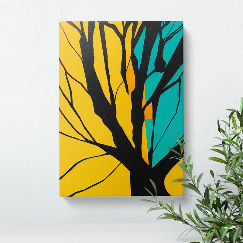 Unique Tree No.2 - Wrapped Canvas, 50cm H x 35cm W x 3cm D