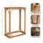 Bonaire Coastal Slim Rectangle Rattan Side Table