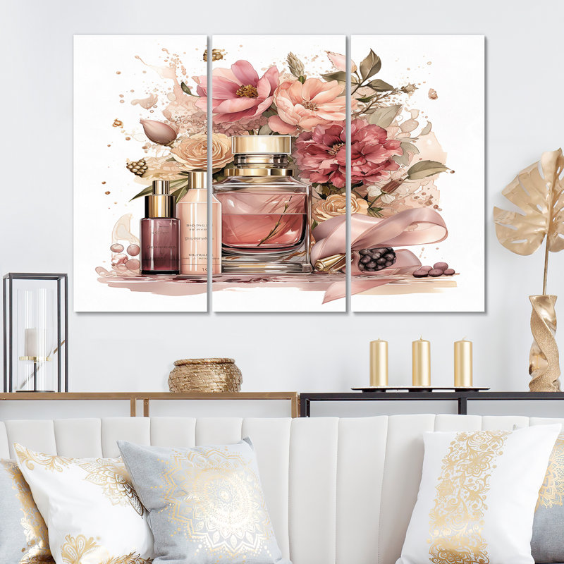 «Latshaw», ensemble d'art mural sur toile Glam, H 28 po x l 36 po x P 1 po