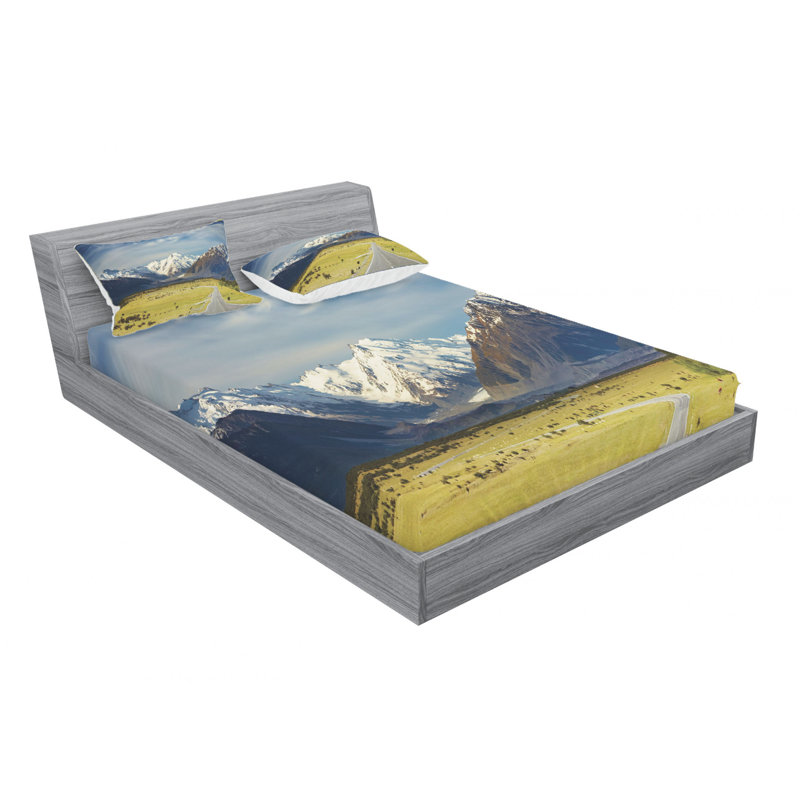 Microfiber Sheet Set, Queen Sheet Set with Fitted Sheet