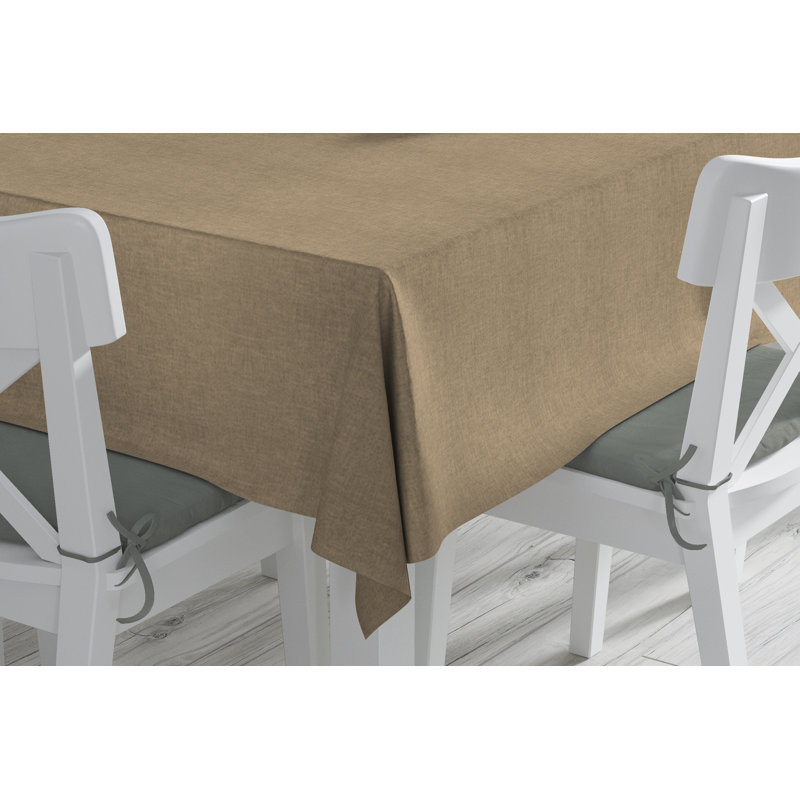 Nappe ronde en polyester Vallejos, 144 po x 60 po, oblong, Pacane