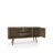 Liberty 53" Mid-Century Modern 5-Shelf TV Stand for TVs up to 50" in Rustic Brown and Natural-1944528256