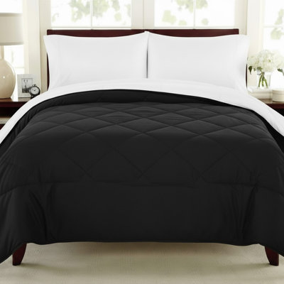 Ensemble d'édredon réversible en duvet synthétique luxueux