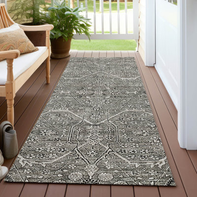 Tapis intérieur / extérieur gris Samirah 