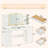 55“ Makeup Vanity With Led Mirror And Drawers-471984033
