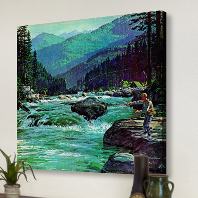 " Fly Fishing " by Curtis Publishing