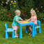 Kids Plastic Table and Two Chairs Set-9247704