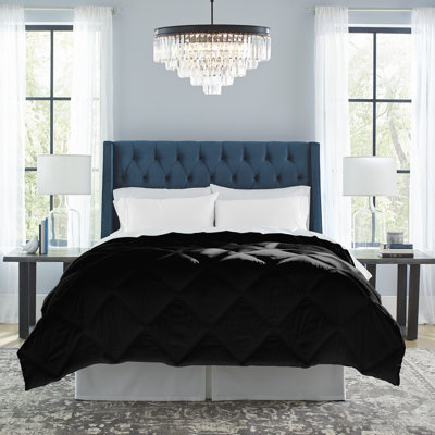 Pointehaven Down Alternative Microfiber Oversized Diamond Quilted Comforter