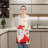 Christmas Linen Bib Apron