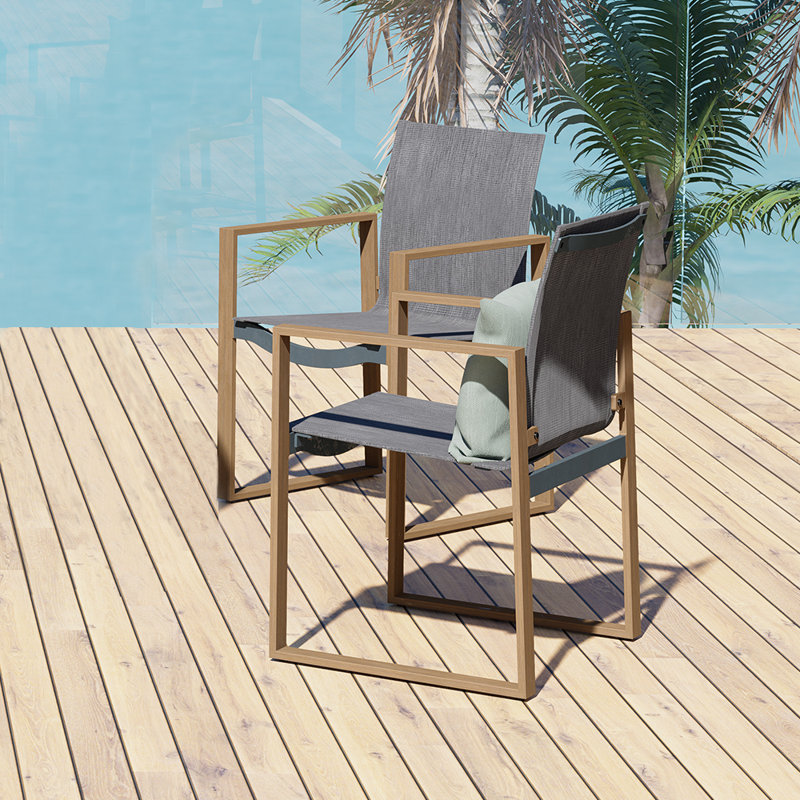 Dewoody Patio Dining Armchair