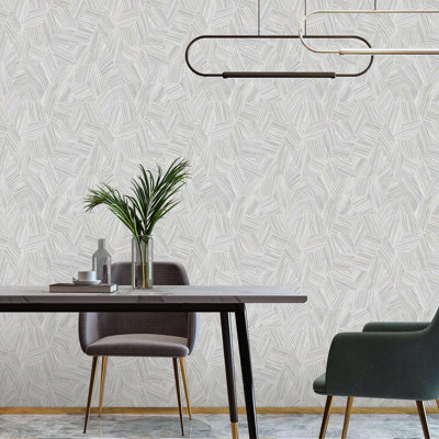 Rouleau de papier peint embossé L 41,7 pi x l 41,7 po Haania