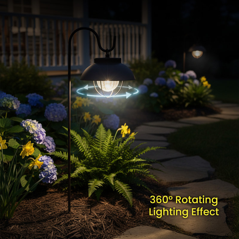 2-pack Garden Lantern With Rotating Effect