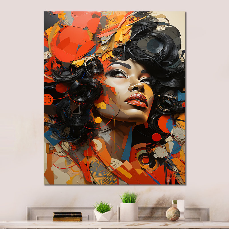 - Décoration murale afro-américaine en métal, H 32 po x l 16 po x P 1 po