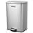 13 Gallon Stainless Steel Kitchen Trash Can – Soft Close Step Pedal, Removable Inner Bucket, Fingerprint Resistant Finish – Dual-Use Waste & Recycling Bin for Home, Office, Bathroom – 50L SiLver-136836296