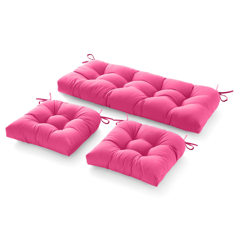 Coussin de siège / dossier extérieur 3 pièces Latitude Run®, Rose