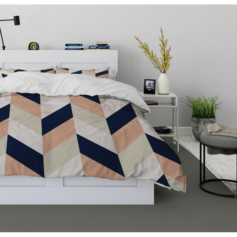 Harmony Polyester Twill Duvet Cover, King Duvet Cover + 2 Pillow Cases