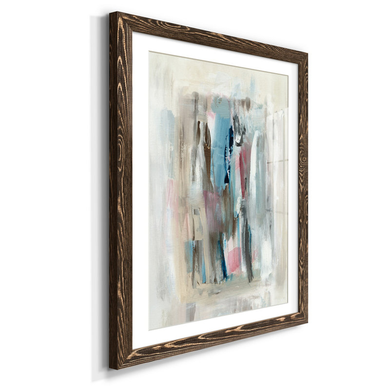 Été délavé - reproduction d'art, Papier, cadre noyer, H 44 po x l 31 po x P 1 po, Blanc