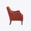 Fauteuil Cathy en polyester capitonné de 74,93 cm de large-112673452