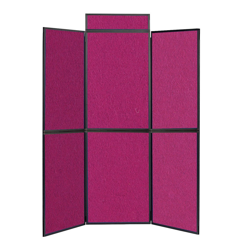  Light Free-Standing Bulletin Board 180cm H x 180cm W, Magenta