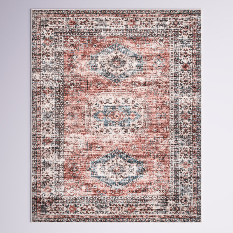 Tapis lavable à la machine Eckhoff Medallion, Rectangle 4 pi x 6 pi