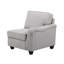 Canapé modulaire et repose-pieds modulaire en L 7 pièces Leo de 125 po Leo