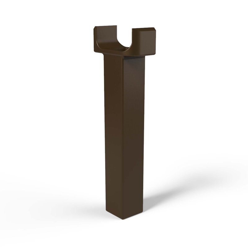 Inspire Railing Aluminum Level I-Support, Brown