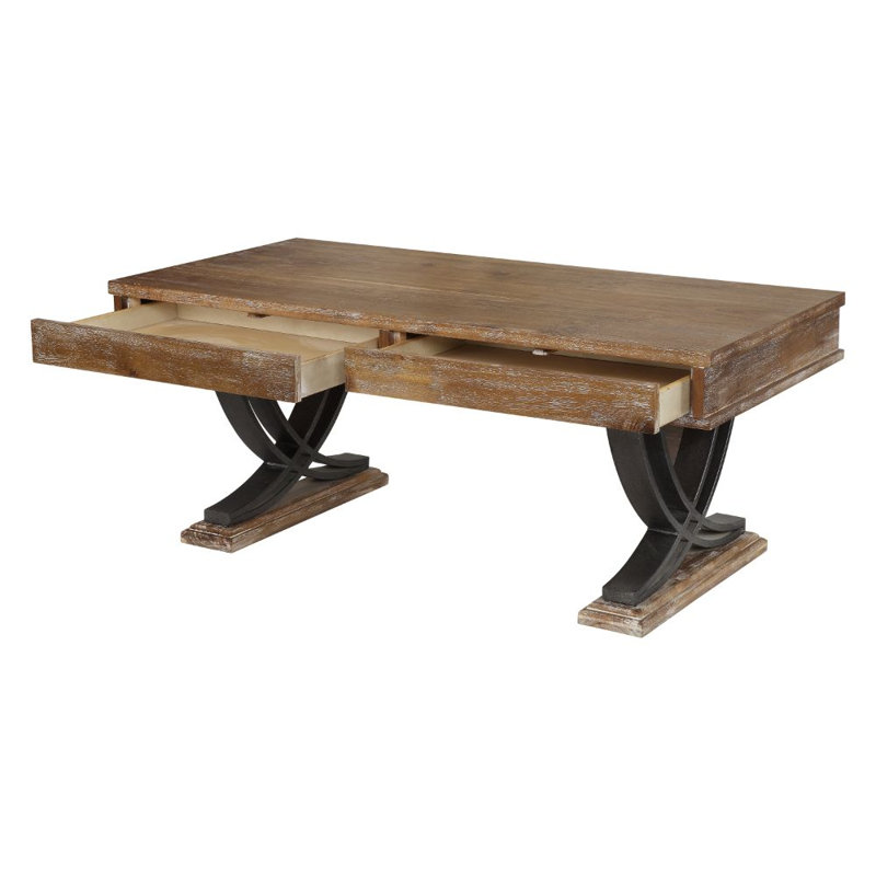 Table basse à tréteaux Brevon