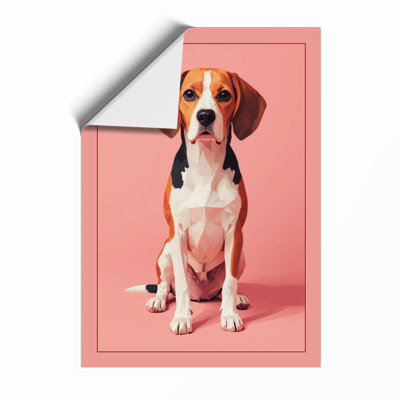 Beagle Portrait Modern - Print