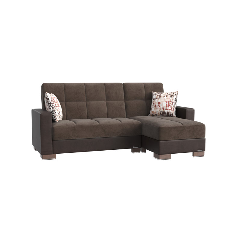 Chaise longue convertible avec rangement PrimeNest NimbusFlow