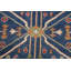 Tapis rouge noué à la main de conception unique 8 pi x 9 pi 9 po
