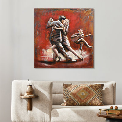 Handmade Traditional Entertainment Wall Decor on Metal