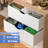 3 Drawers Dresser For Bedroom With Fabric Pu Drawer, White Dresser With Wood Frame, Large Organizer, Small Chest Of Drawers For Closet, Living Room, Hallway, Oak-1481546411