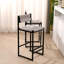Ensemble de 2 tabourets de bar tissés à la main avec tabourets de bar à hauteur de comptoir pour la cuisine, la maison et le bureau-121078093