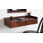 Casiano Solid Wood Floating Shelf with Drawer-1145232844