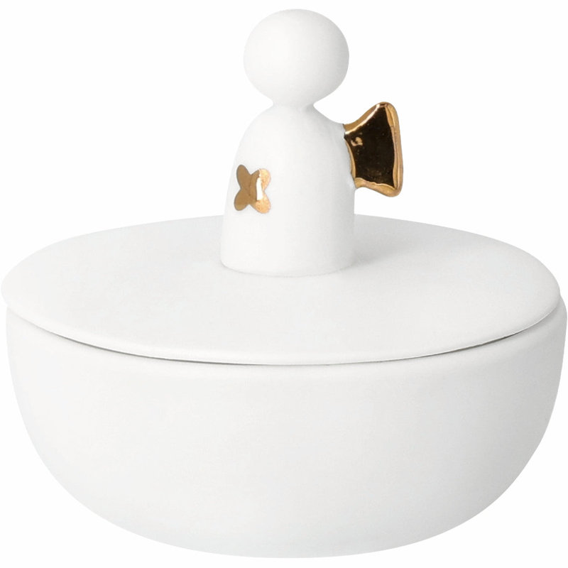Porcelain Angel Trinket Box with Lid
