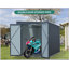 Remise de rangement extérieure en acier galvanisé 6X8pi avec portes doubles verrouillables