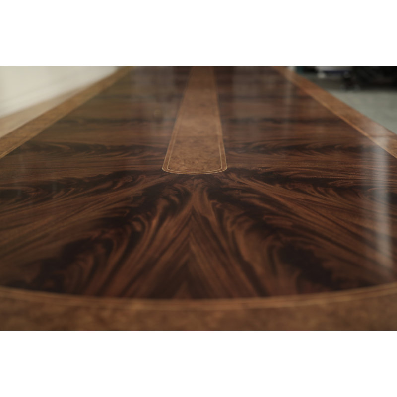 Oval Mahogany Wood Dining Table