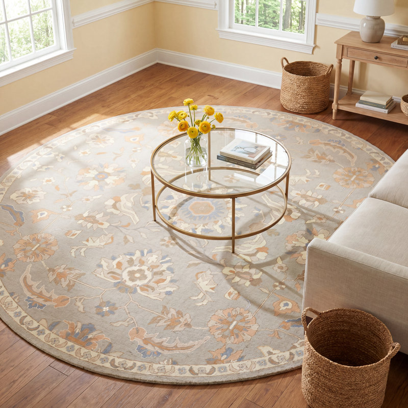 Arden Wool Oriental Indoor Rug, Round 8'