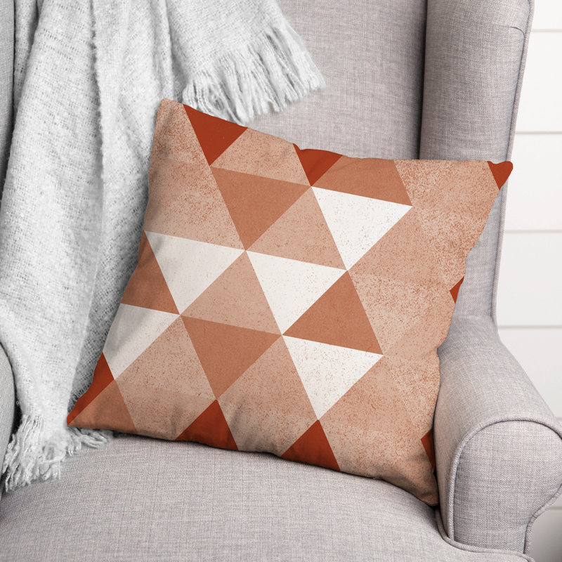  Coussin décoratif intérieur / extérieur, Orange / Rouge