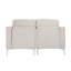Canapé modulaire modulaire à deux places, canapé modulaire en velours côtelé, beige
