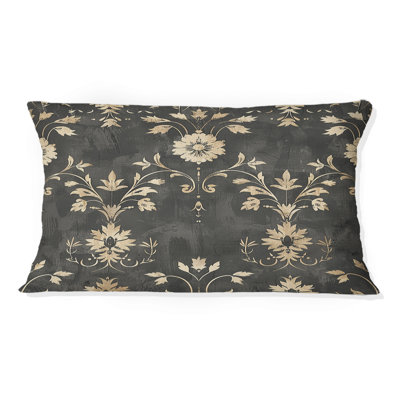 Coussin lombaire gris foncé Farmhouse Charm II