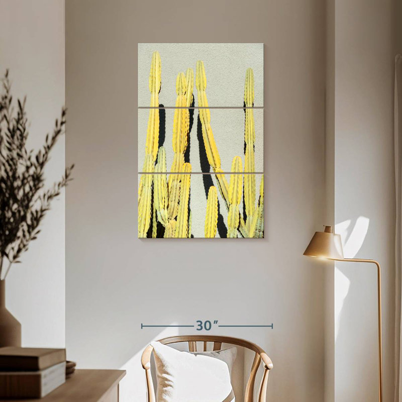 Cactus jaune Harnek, H 57 po x l 36 po
